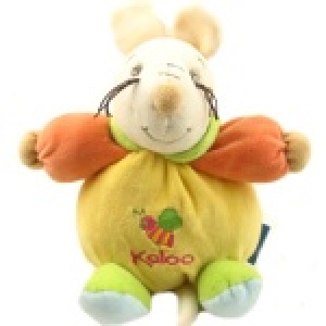 法國著名嬰兒玩具Kaloo★帶搖鈴的珊瑚絨愛心大肚鼠車床掛