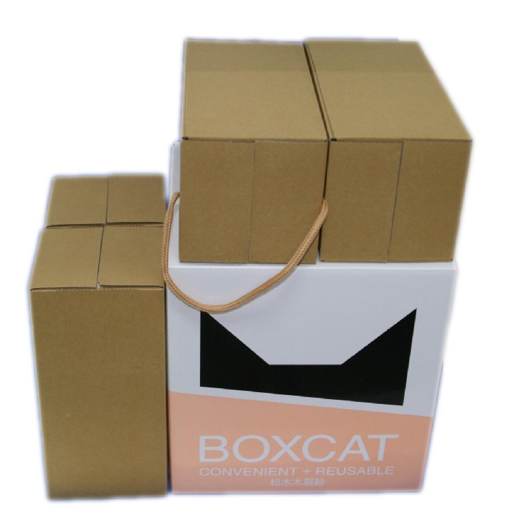 ☆國際貓家省錢首選系列、純松木健康貓砂☆BOXCAT黃標 松木木屑砂13L