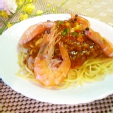 意大利蕃茄鮮蝦 冷凍調理包(不附麵) 特價：$65