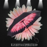 【極致完美款】第三代免持可站立C型雙層抗UV反向傘