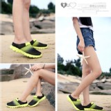 韓版超輕透氣鳥巢情侶洞洞鞋_黑綠