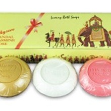 印度 Mysore 檀香茉莉玫瑰香皂禮盒