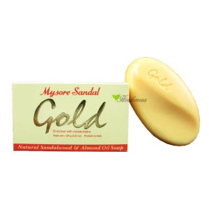 印度 Mysore邁索爾 [黃金檀香潤膚皂]/肥皂 Sandal Gold Soap 125g