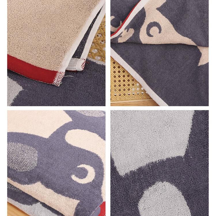 【星紅織品】可愛法鬥純棉浴巾