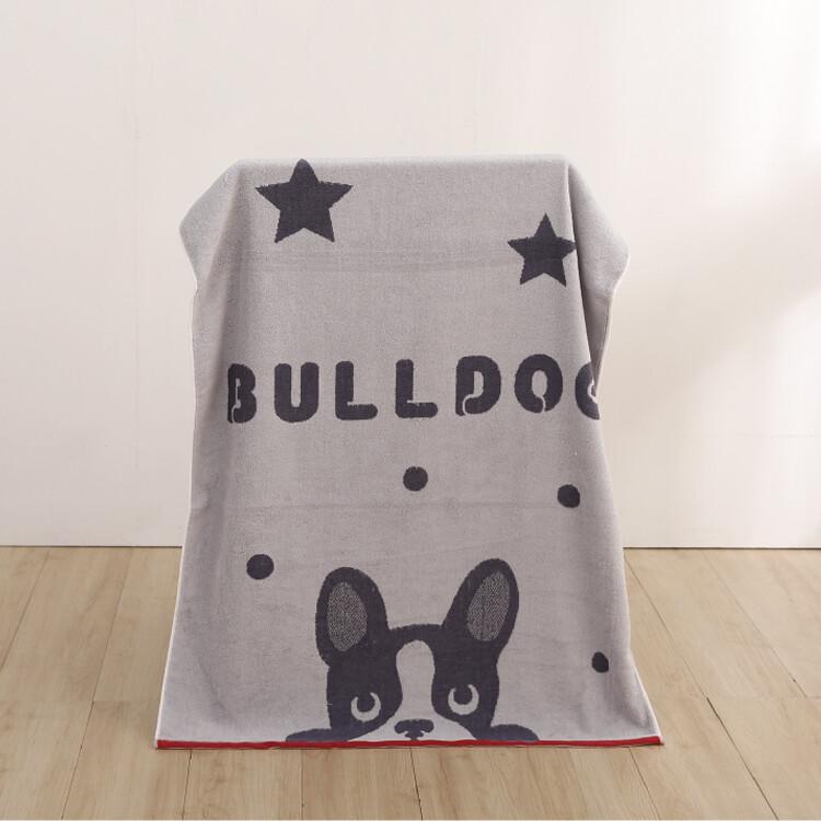 【星紅織品】可愛法鬥純棉浴巾