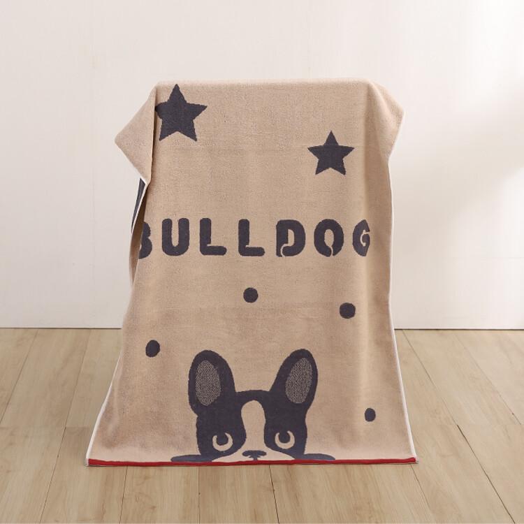 【星紅織品】可愛法鬥純棉浴巾