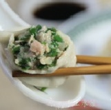 [翠綠鮮韭菜] 京品手工水餃 皮Ｑ餡鮮的京品 韭菜水餃,歡迎試吃,滿2600元免運費. (店長推薦!) 特價：$130