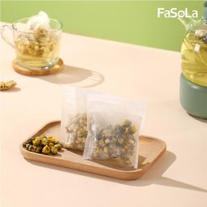 免運!FaSoLa 多用途一次性天然玉米纖維茶包袋 滷包袋 (100入) 9x10cm、56g (10組1000入，每入1.2元)