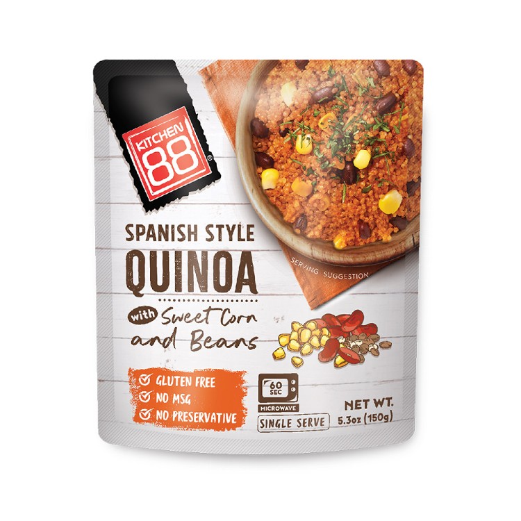 Kitchen88 即食藜麥調理包 150g 田園風味/西班牙風味/雞肉風味/洋蔥炒蛋/綠咖哩風味