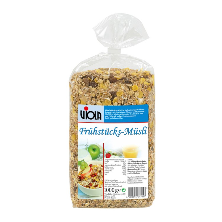 【Viola麥維樂】德國天然穀片 1Kg(五大口味任選)(德國百年品牌穀片!)