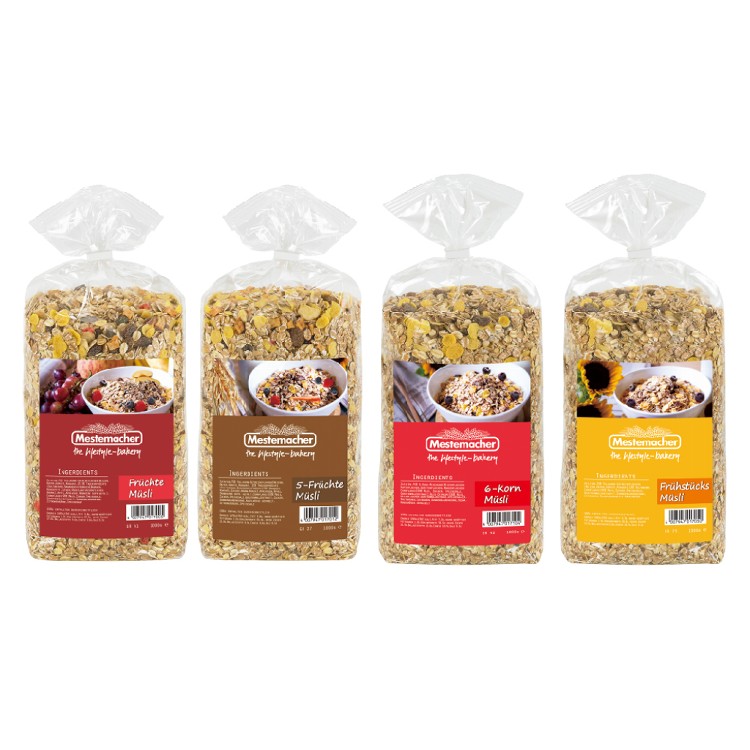 【Mestemacher】麥大師德國天然穀片 1Kg(四大口味任選)(德國百年品牌穀片!)