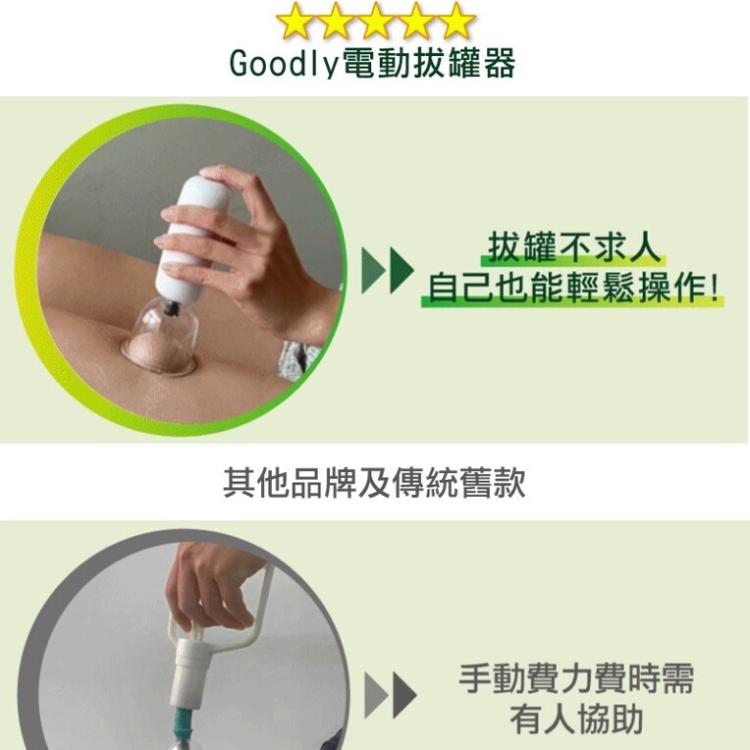 【公司貨 有保固】 Goodly顧得力 電動拔罐器 智能刮痧拔罐 (內附拔罐杯12個)