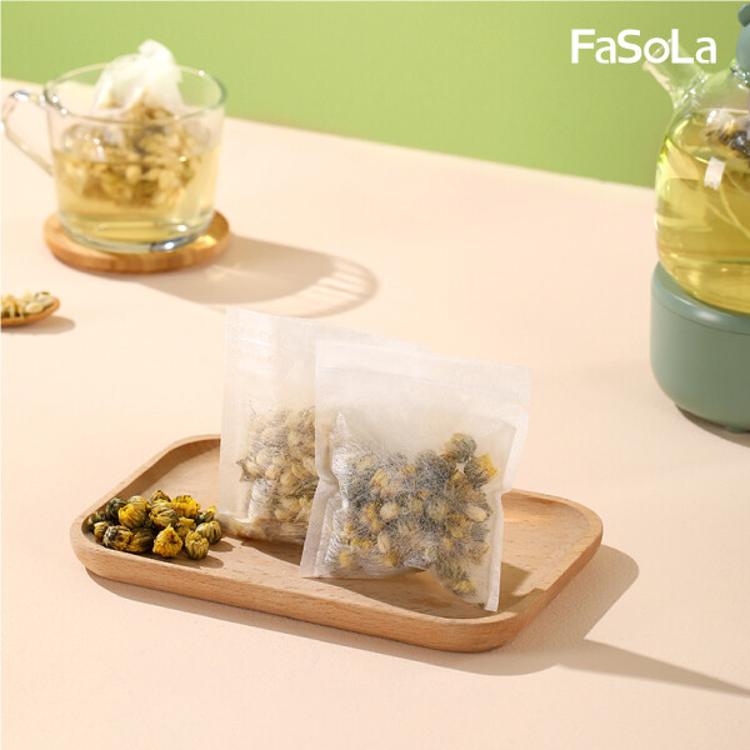 免運!1組100入 FaSoLa 多用途一次性天然玉米纖維茶包袋 滷包袋 (100入) 9x10cm、56g