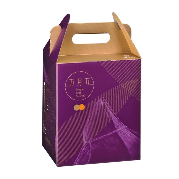 【黑橋牌】雙冠粽藝禮盒(廟口粽3入+黑豬香腸粽3入)－使用精美冠軍粽紙盒包裝