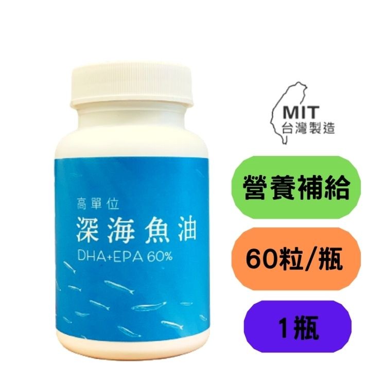 【神農嚴選】TG深海魚油膠囊(60粒) (含DHA EPA>60%)