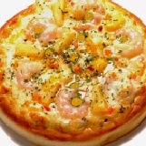 鮮蝦鳳梨沙拉 ❤絕鮮彈牙Q蝦❤披薩│比薩│Pizza 特價：$40