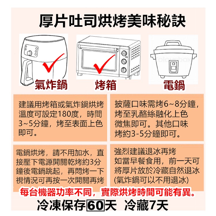 金牌獎冷凍抹醬厚片吐司 (八種口味任選)