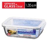 LLG-448 樂扣玻璃微波烤箱兩用保鮮盒方型1.35L