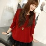 超值2件式夢幻混搭網紗連衣裙 2色款:黑/紅