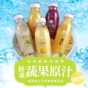 【真美味】鮮凍原味蔬果原汁(五款挑選)