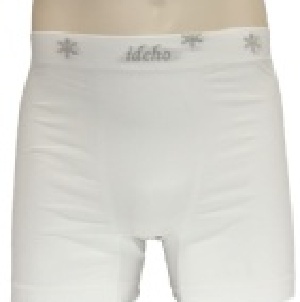 (IDEHO) 只要是男人就應擁有它－台灣玉纖維涼感無縫男四角內褲-白色 ３件入/組