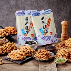 [主購禮]單筆訂單份數滿20份，送【合家】手工麻花捲1包