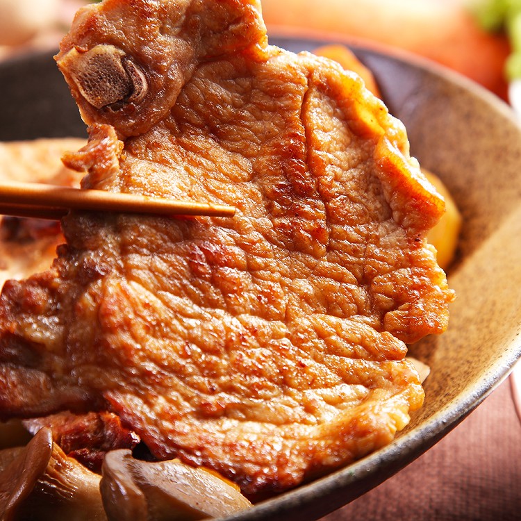 【上野物產】蒜味醬燒帶骨里肌豬排 豬排/醬燒大排/里肌/排骨 -下單就送福袋