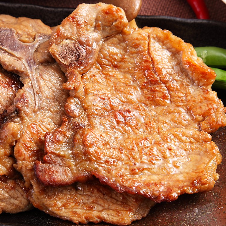 【上野物產】蒜味醬燒帶骨里肌豬排 豬排/醬燒大排/里肌/排骨 -下單就送福袋