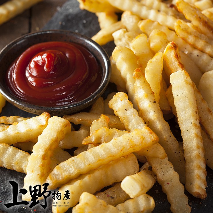 【上野物產】比利時進口 產地直送 酥炸波浪薯條 冷凍食品