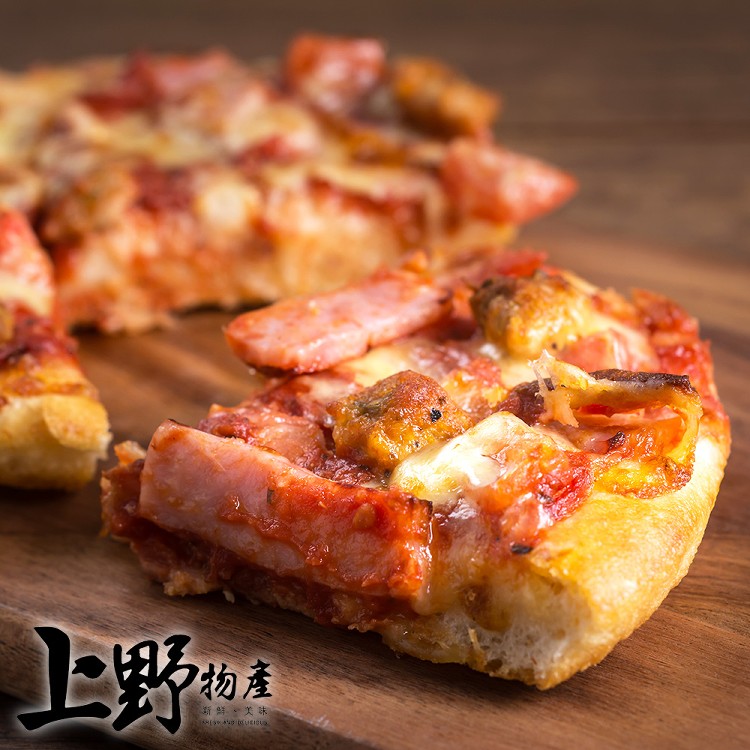 【上野物產】6吋馬賽傳統蘑菇起士培根 濃情pizza -下單就送福袋