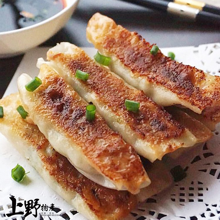 【上野物產】東北嗆鍋 嫩皮鮮肉開口鍋貼 1包約30顆
