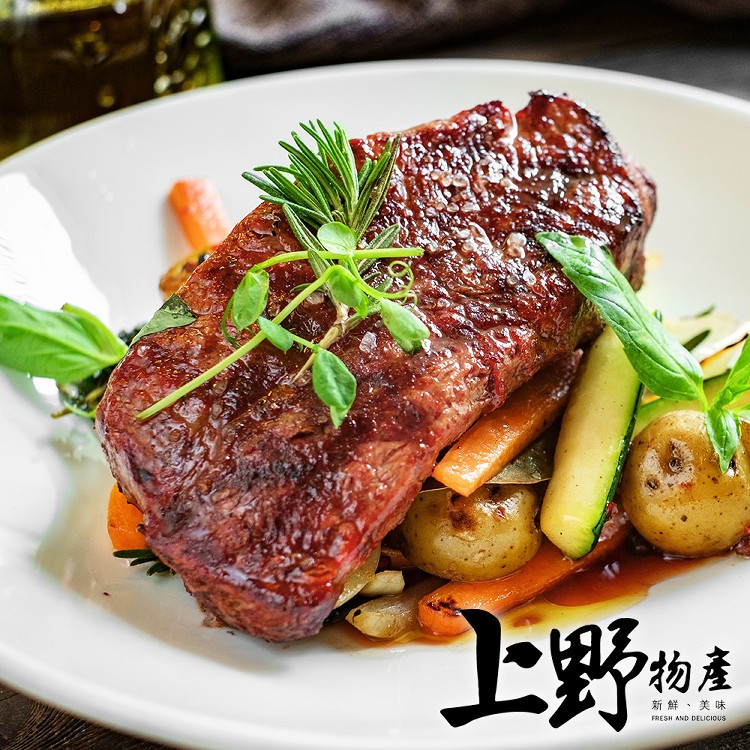 【上野物產】軟嫩油潤高檔安格斯紐約客牛排/中秋烤肉/肉片/肉串/牛肉 -下單就送福袋