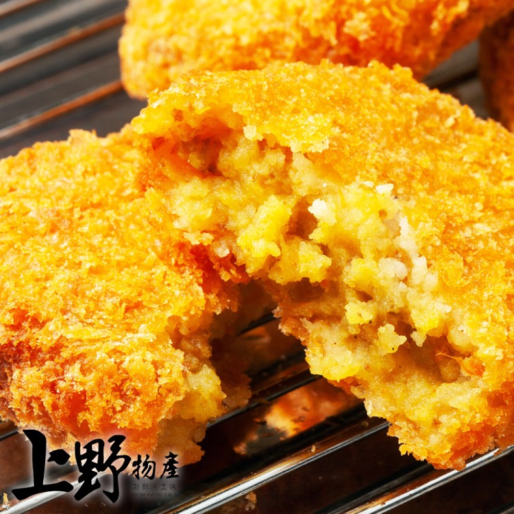 【上野物產】北海道男爵馬鈴薯咖哩可樂餅 -下單就送福袋