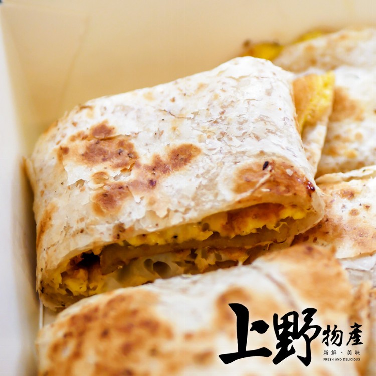 【上野物產】天然多一點 素食全麥蛋餅皮 1包30片 素食 低卡