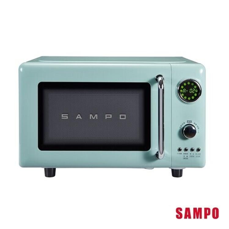 免運!【SAMPO 聲寶】20L微電腦平台式經典美型微波爐RE-C020PM 20L