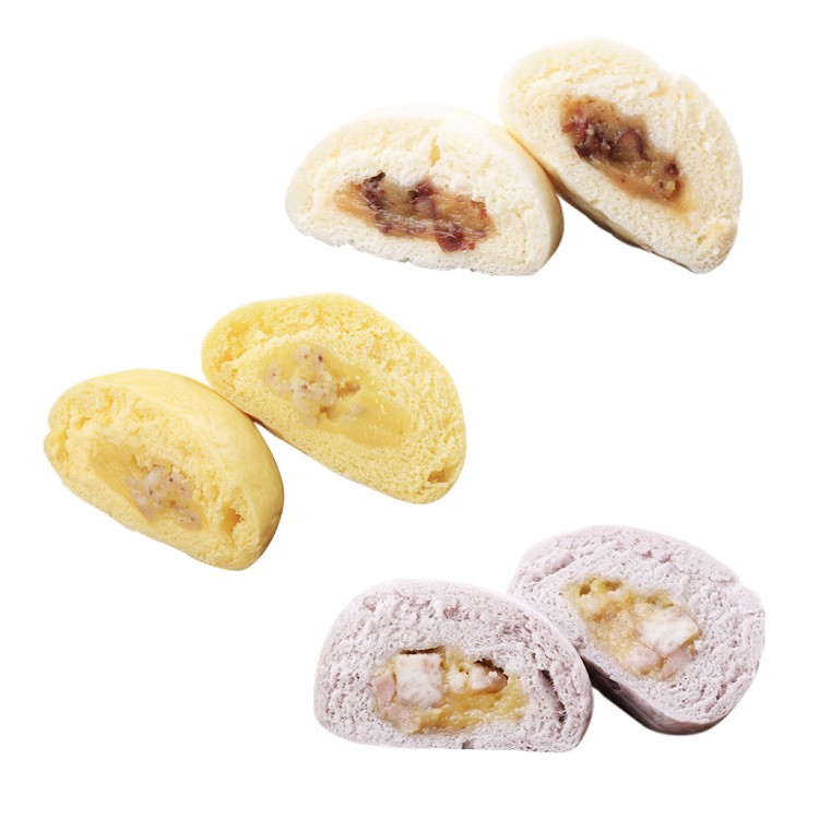 【小月船】特色奶皇包_芋泥/薏仁/紅豆任選