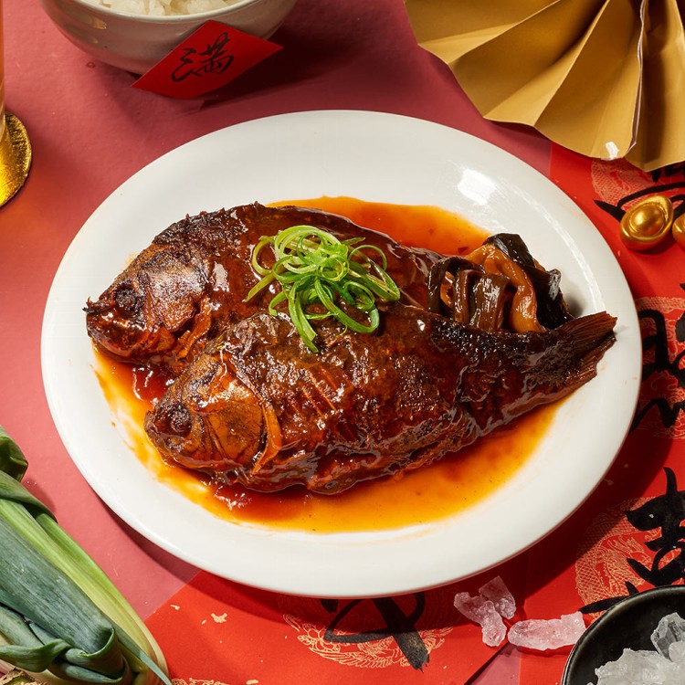 (單品年菜預購)【上海鄉村】蔥燒鯽魚