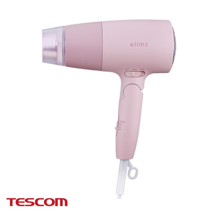 送! LED美妝鏡 【TESCOM】輕巧大風量吹風機 TD550ATW-P櫻花粉