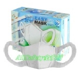 (安全衛生)3D立體白色防塵口罩成人款_台灣製造外銷日本、防臭過濾效果99%_不織布耳掛