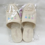 浴室拖鞋 黃色 花