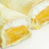 {貝果餐廳} 香芒可麗捲(マンゴクレープ巻き) 炎熱夏天特推商品 (買五送一)