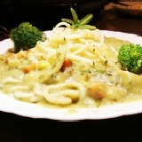 經典海鮮青醬義大利麵 限時特價 特價：$56