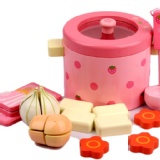 Mother Garden㊣(免運)木製玩具 蔬菜火鍋組