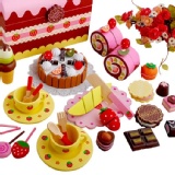 Mother Garden㊣(免運) - 木製草莓巧克力餅乾下午茶組 團購優惠價：750元