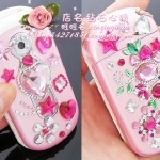 475 日韓熱銷~愛心~立體亞克力手機貼/裝飾貼 亞克力 仿鑽仿珍珠仿小花 很閃哦~