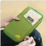 867 多功能收納袋/卡包/錢包/票夾/旅行夾包 綠色