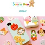 975 韓國GMZ~ Sunny Day Digi Cleaner 旅行箱貼 卡通立體仿皮貼紙 手機