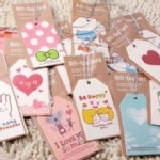 994 韓國禮物小吊卡(每包2片) 16版~