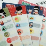 1000 櫻花妹姓名標示貼 2012最新 單款隨機出