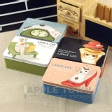 987 CAT 貓咪鐵製收納盒~2012最新 單款隨機出~~4款可收集